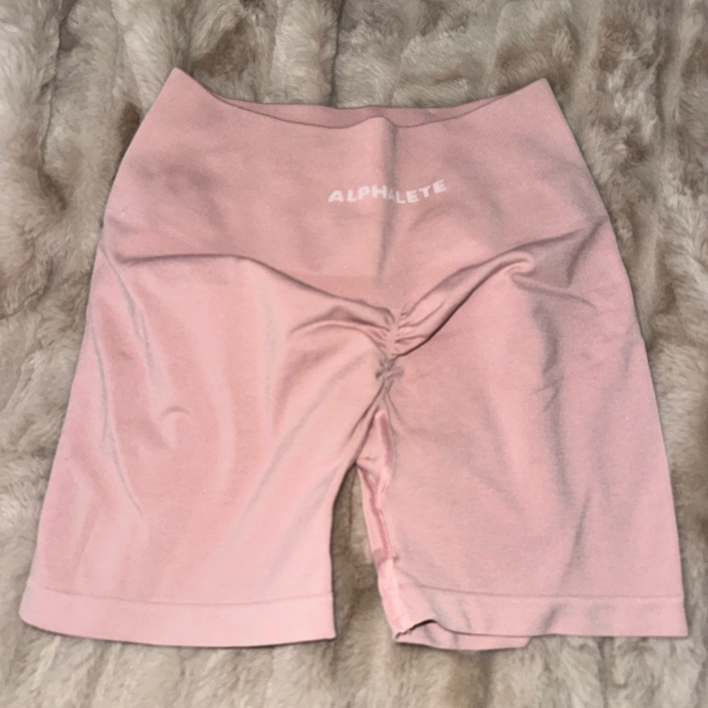 Alphalete amplify pink shorts
